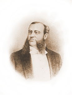 Retrato em sépia do Dr. Walter M. Fleming, um dos fundadores dos Shriners em 1870